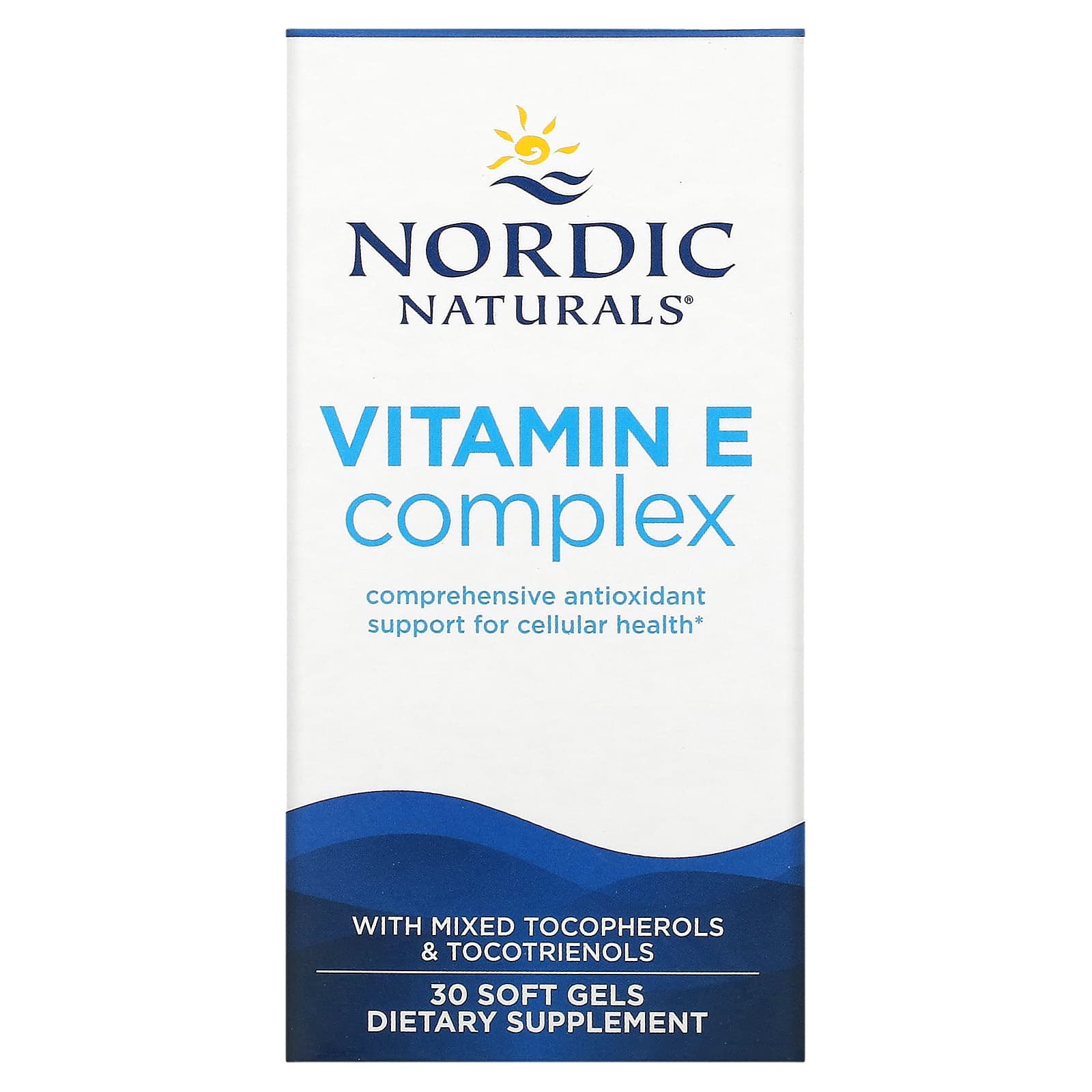 Nordic Naturals Комплекс витаминов E 30 мягких таблеток 3390₽