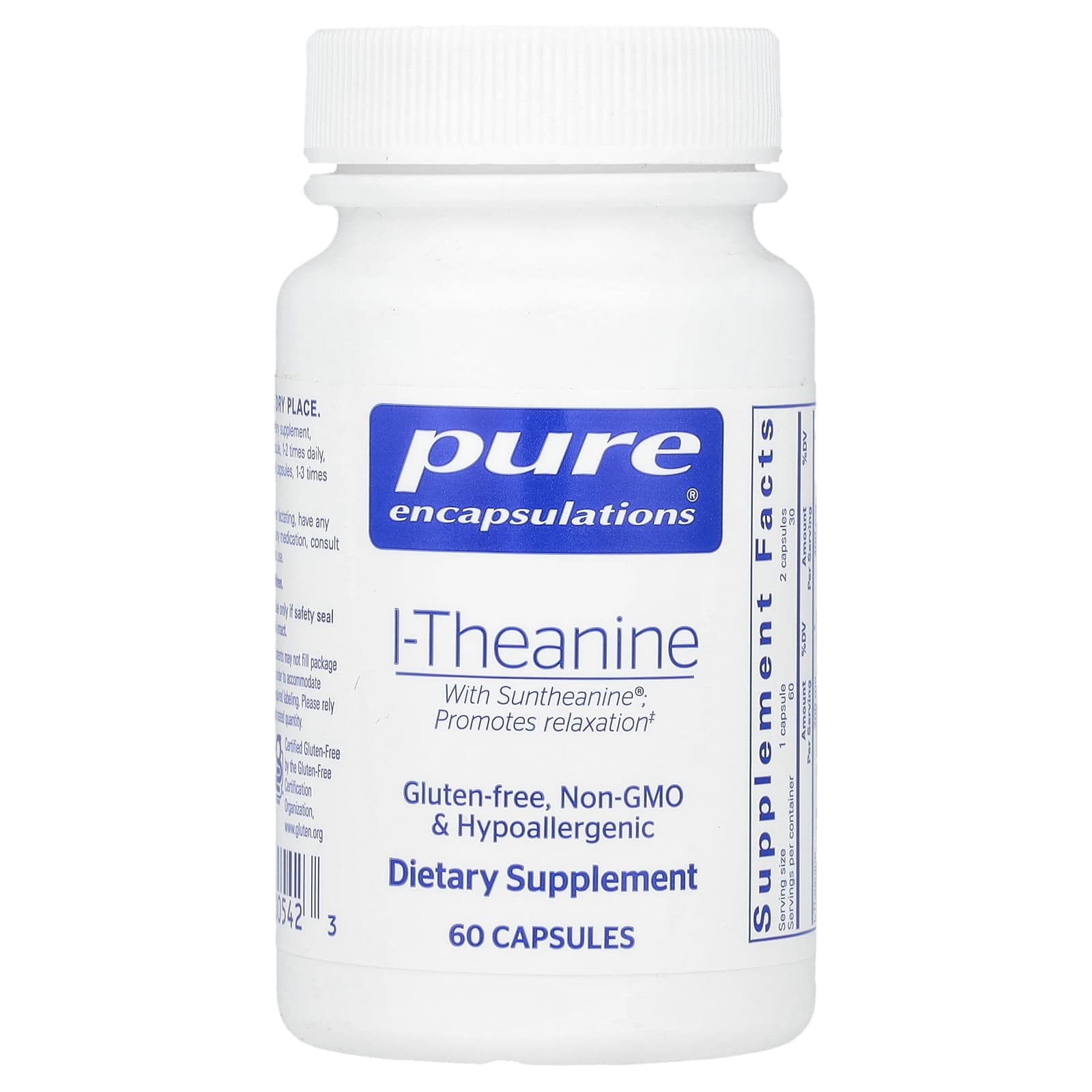 Pure Encapsulations l-теанин 60 капсул 11590₽