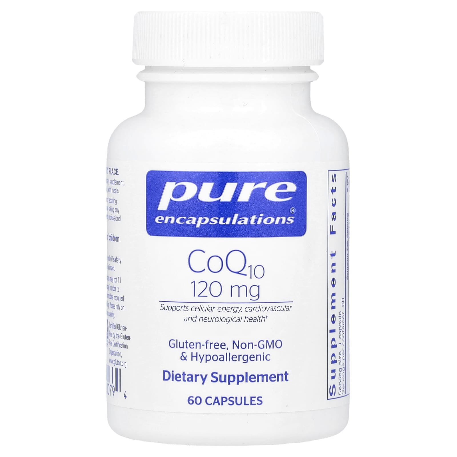 Pure Encapsulations CoQ10 120 мг 60 капсул 12690₽