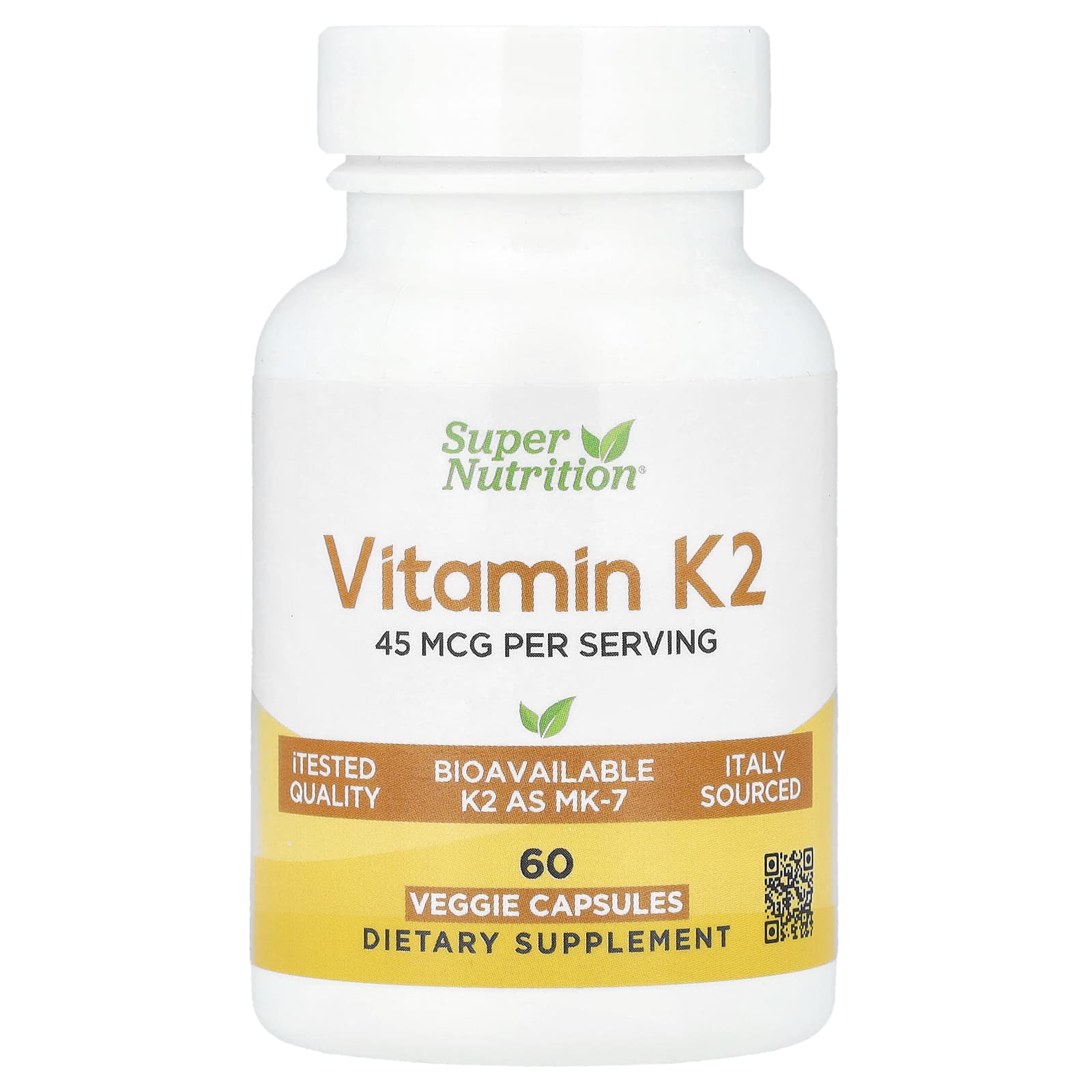 Super Nutrition Витамин K2 60 растительных капсул 2490₽