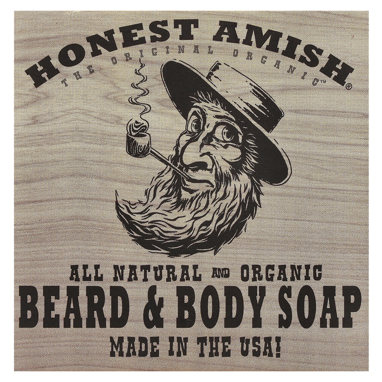 Honest Amish, Мыло Slick Beard - Body Bar, 1 шт.