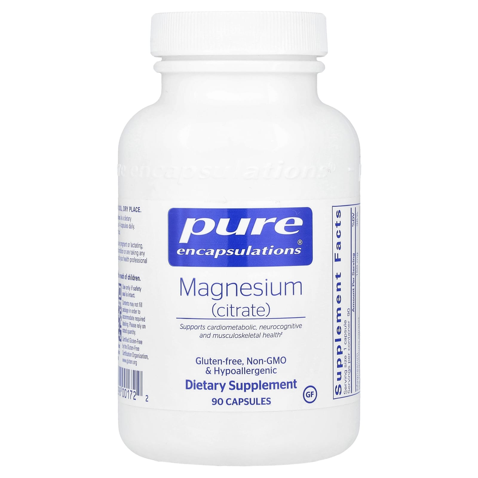 Pure Encapsulations Магний цитрат 90 капсул 3690₽