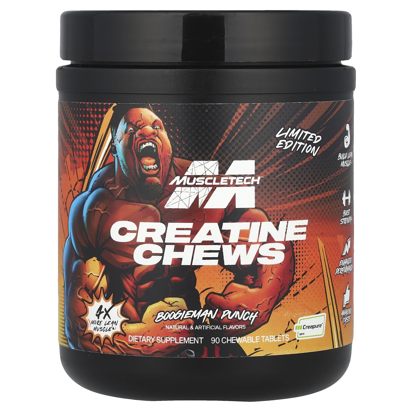 MuscleTech Limited Edition Creatine Chews Boogieman Punch 90 жевательных таблеток 5890₽