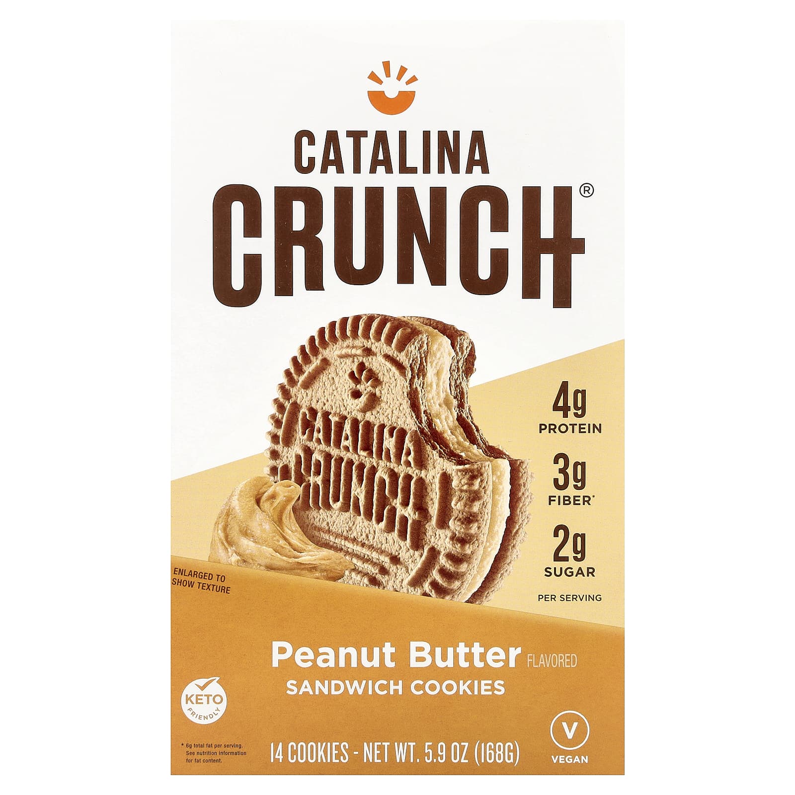 Catalina Crunch Sandwich Cookies арахисовая паста 14 штук 168 г 59 унции 1690₽