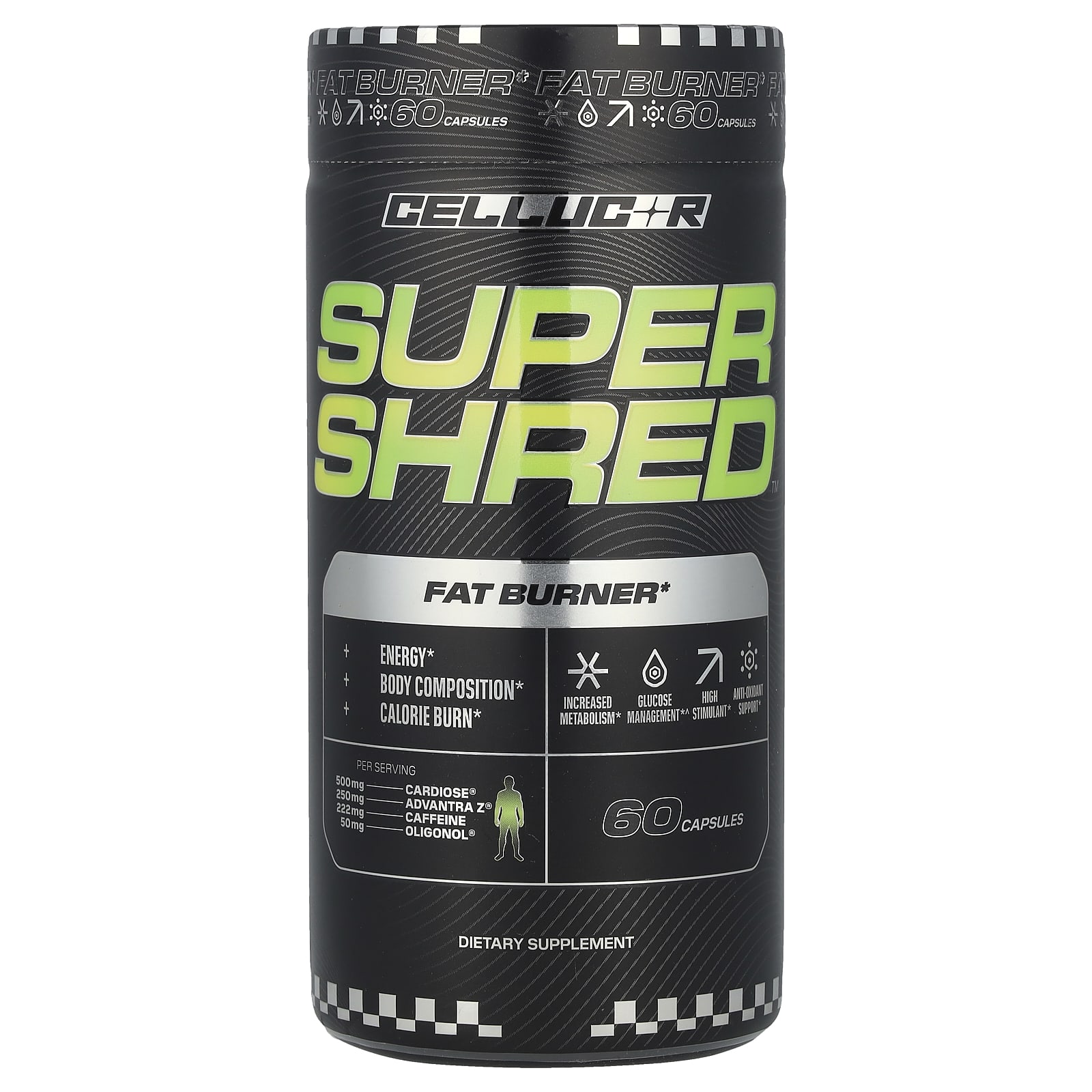 Cellucor Super Shred средство для сжигания жира 60 капсул 9490₽