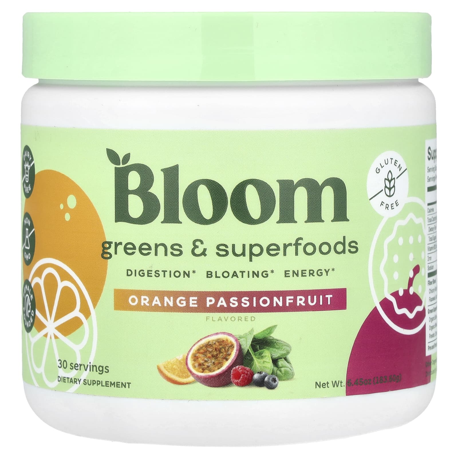 Bloom Greens - Superfoods маракуйя с апельсином 18360 г 645 унции 7590₽