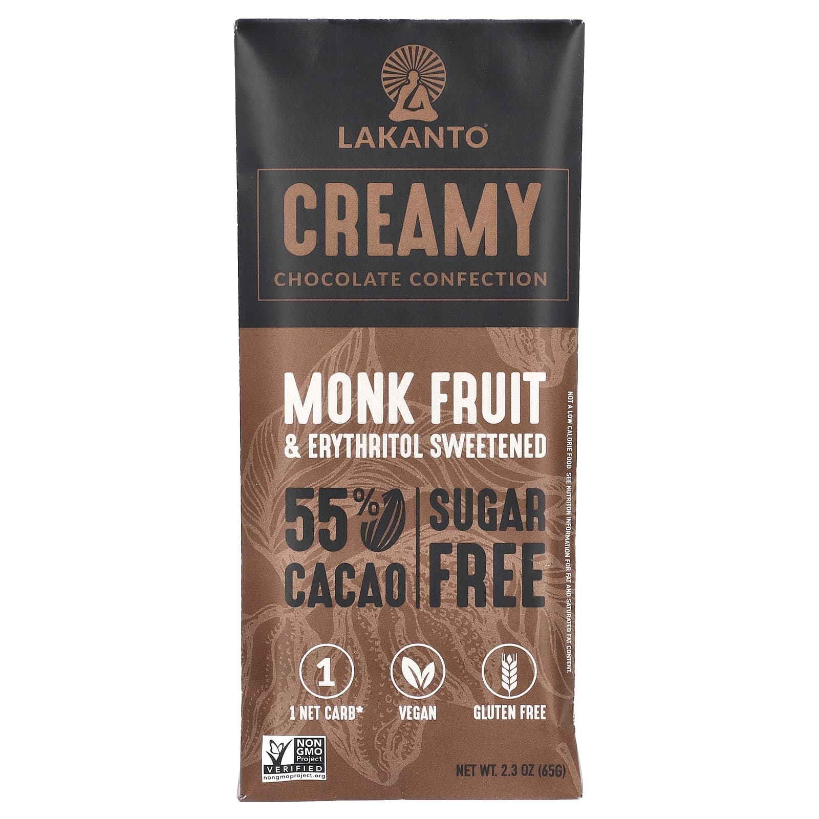 Lakanto Сливочное шоколадное кондитерское изделие 65 г 23 унции 1590₽