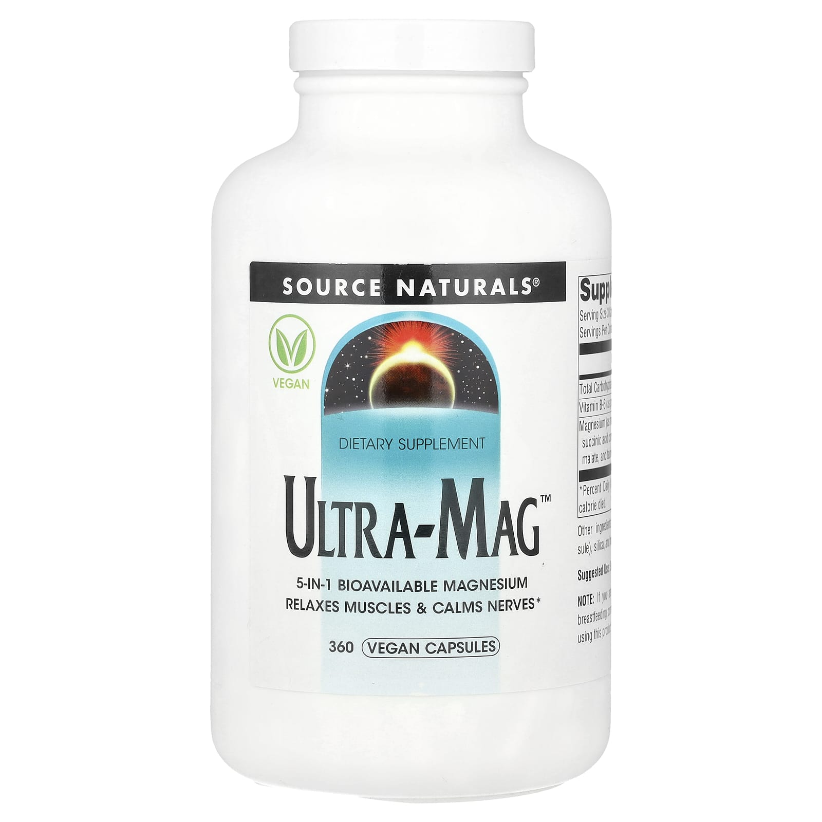 Source Naturals Ultra-Mag 360 веганских капсул 5290₽