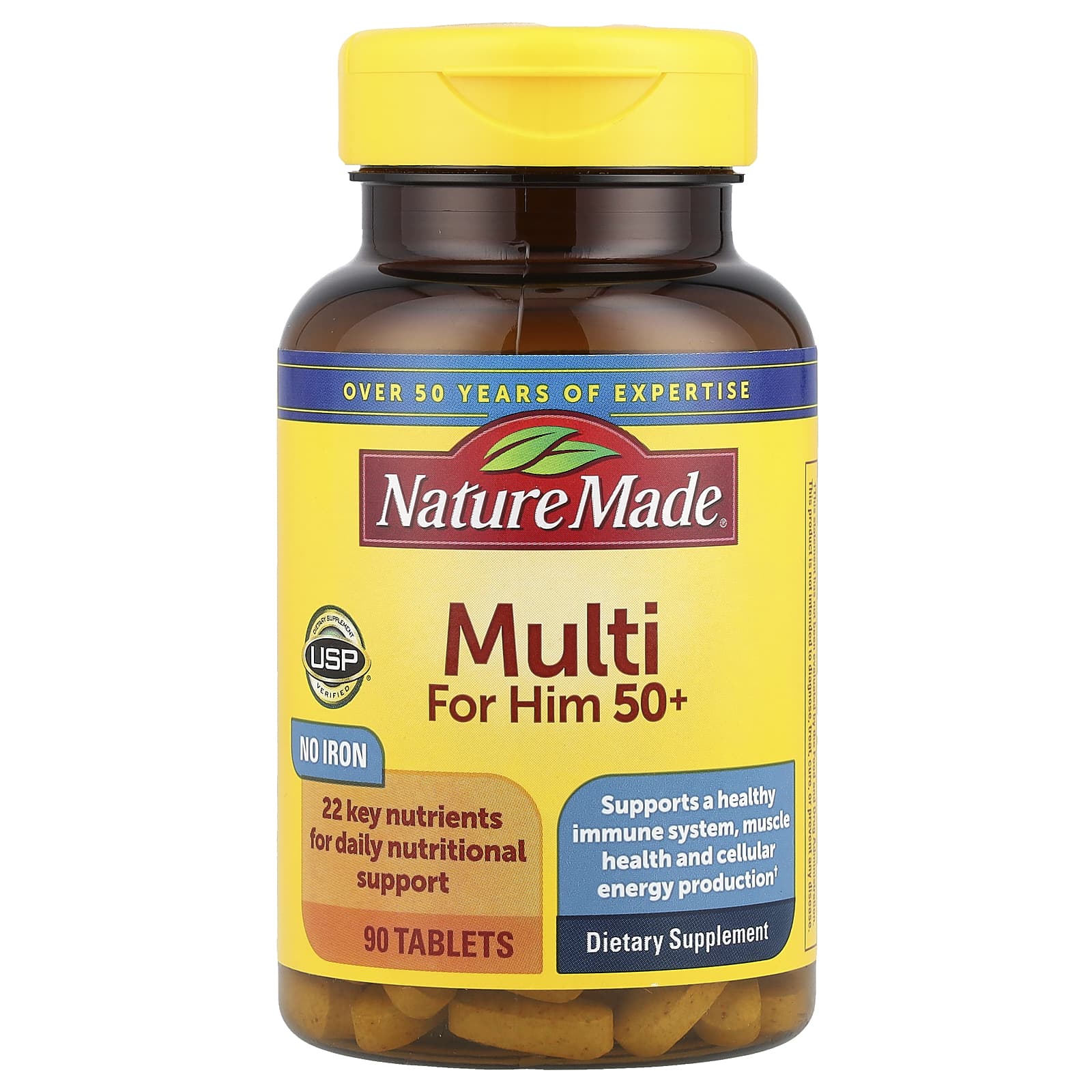 Nature Made Multi For Him 50 90 таблеток 2390₽