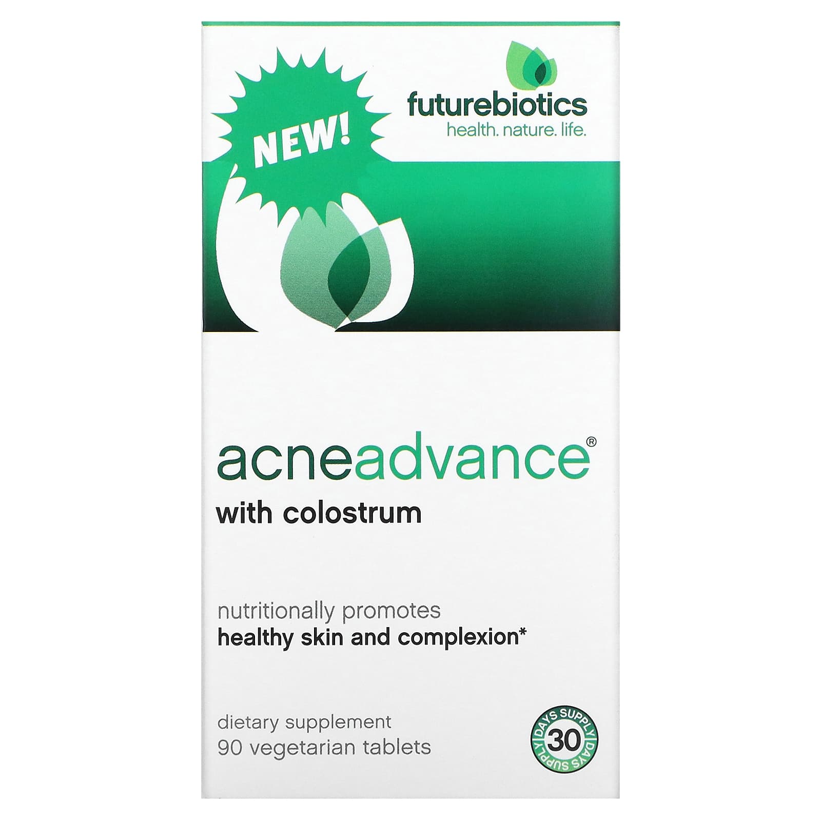 Futurebiotics Acne Advance с молозивом 90 вегетарианских таблеток 5990₽