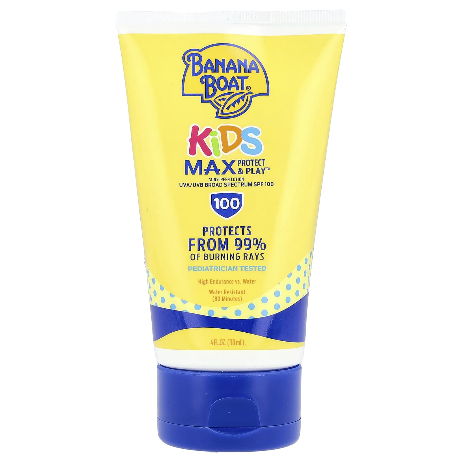Banana Boat Kids Max Protect - Play солнцезащитный лосьон SPF 100 118 мл 4 жидк унц 2990₽