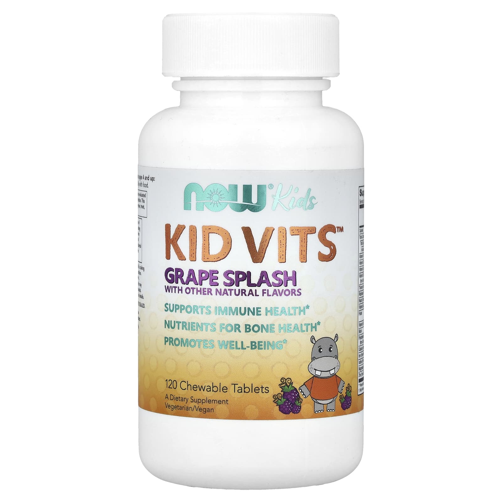 NOW Foods Kid Vits Grape Splash 120 жевательных таблеток 2190₽