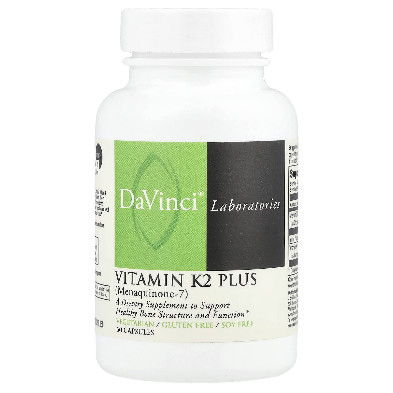 DaVinci Laboratories of Vermont Витамин K2 Plus 60 капсул 6090₽