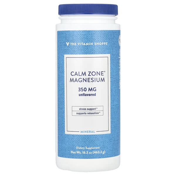 The Vitamin Shoppe, Calm Zone®, магний, без добавок, 463,3 г (16,3 унции)