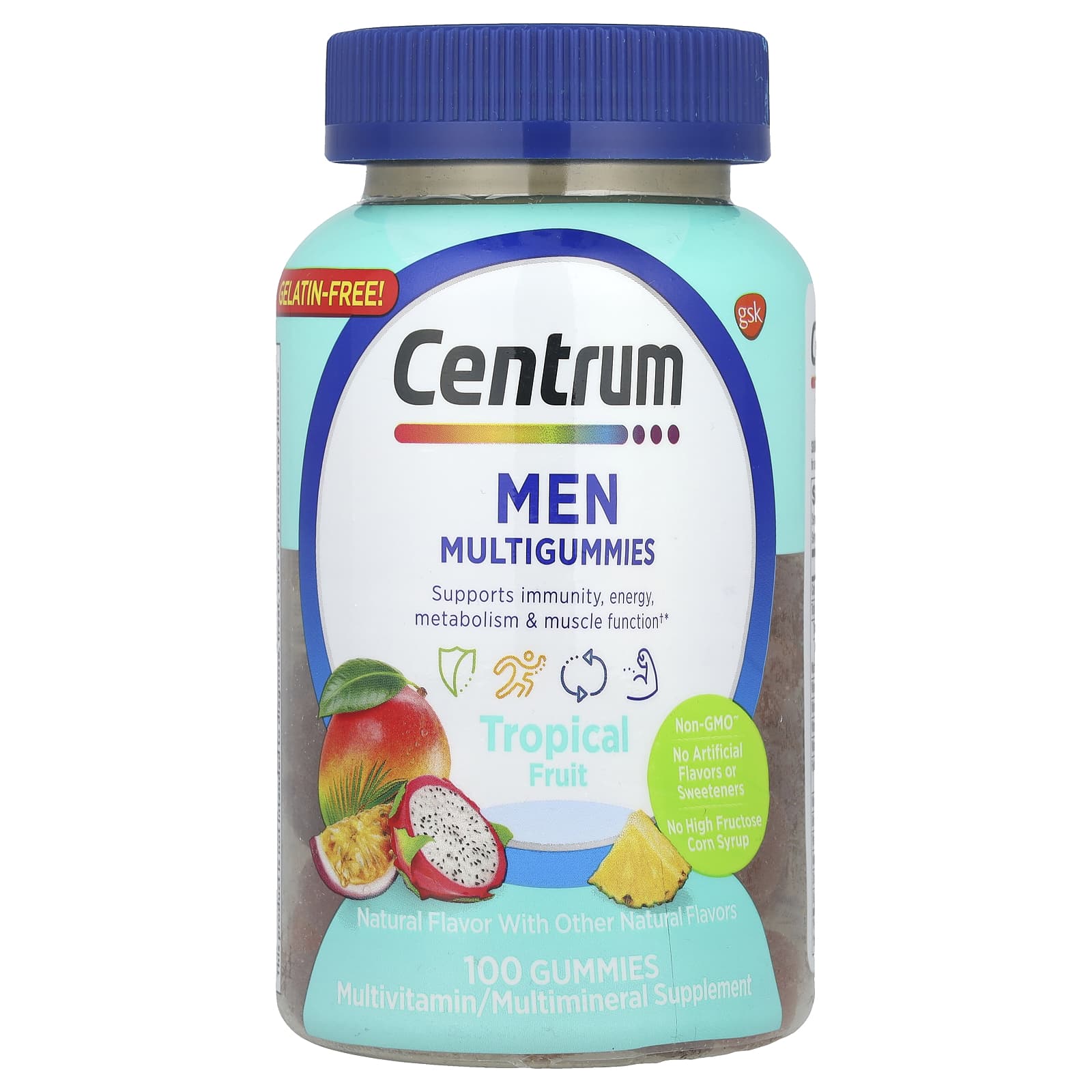 Centrum Men Multigummies тропические фрукты 100 жевательных таблеток 2390₽
