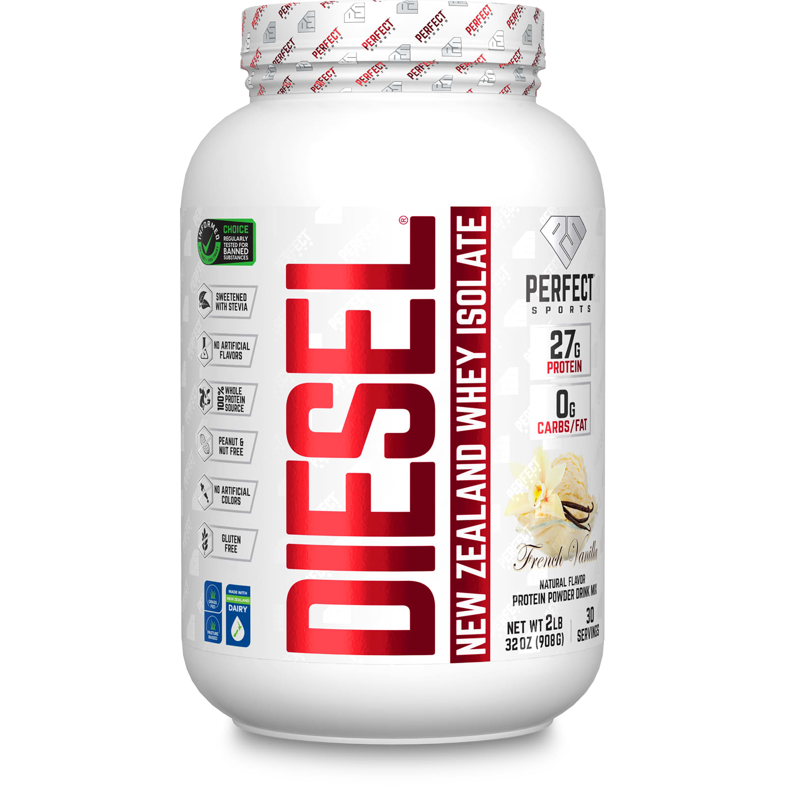 PERFECT Sports Diet новозеландский сывороточный изолят французская ваниль 908 г 2 фунта 8090₽