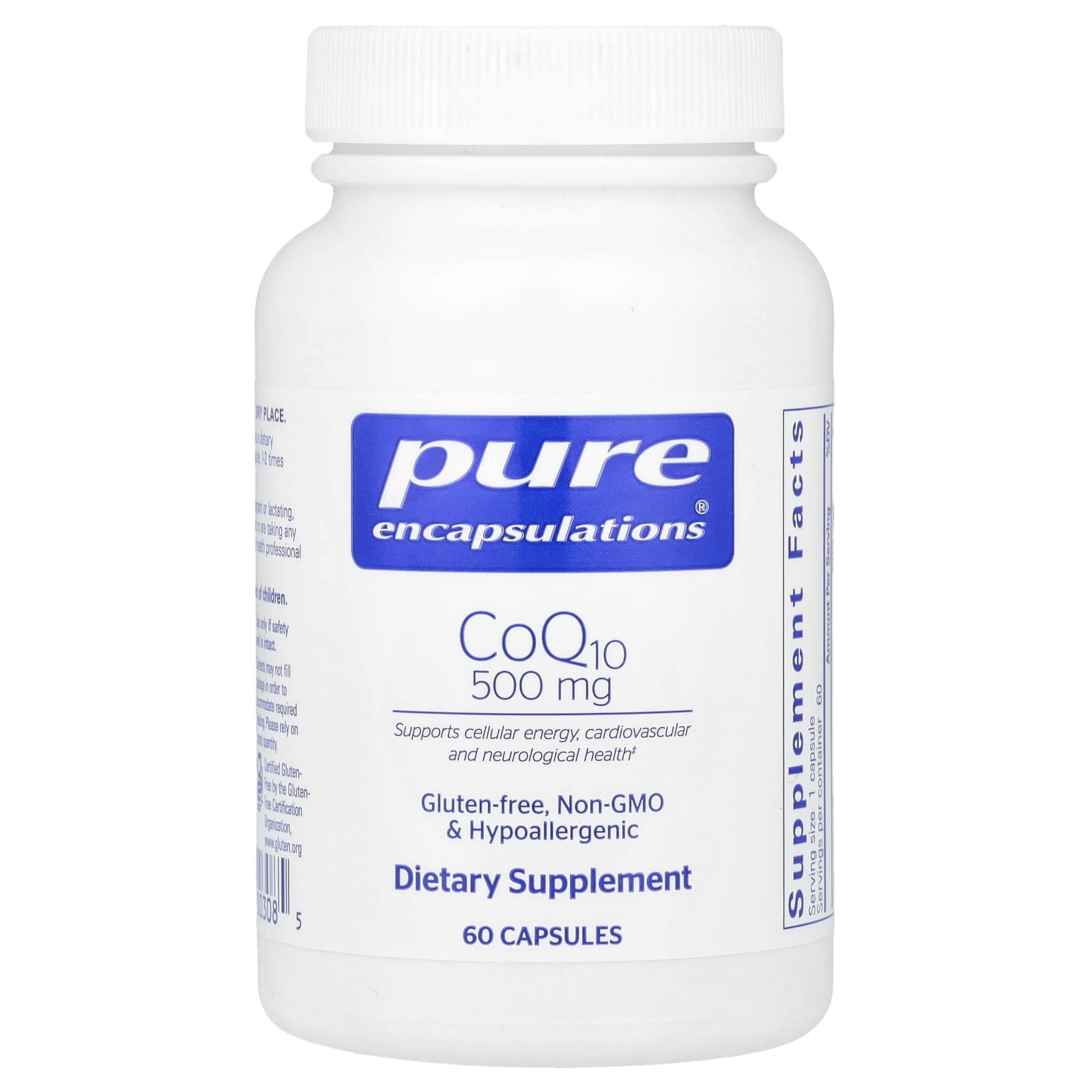 Pure Encapsulations CoQ10 500 мг 60 капсул 38890₽