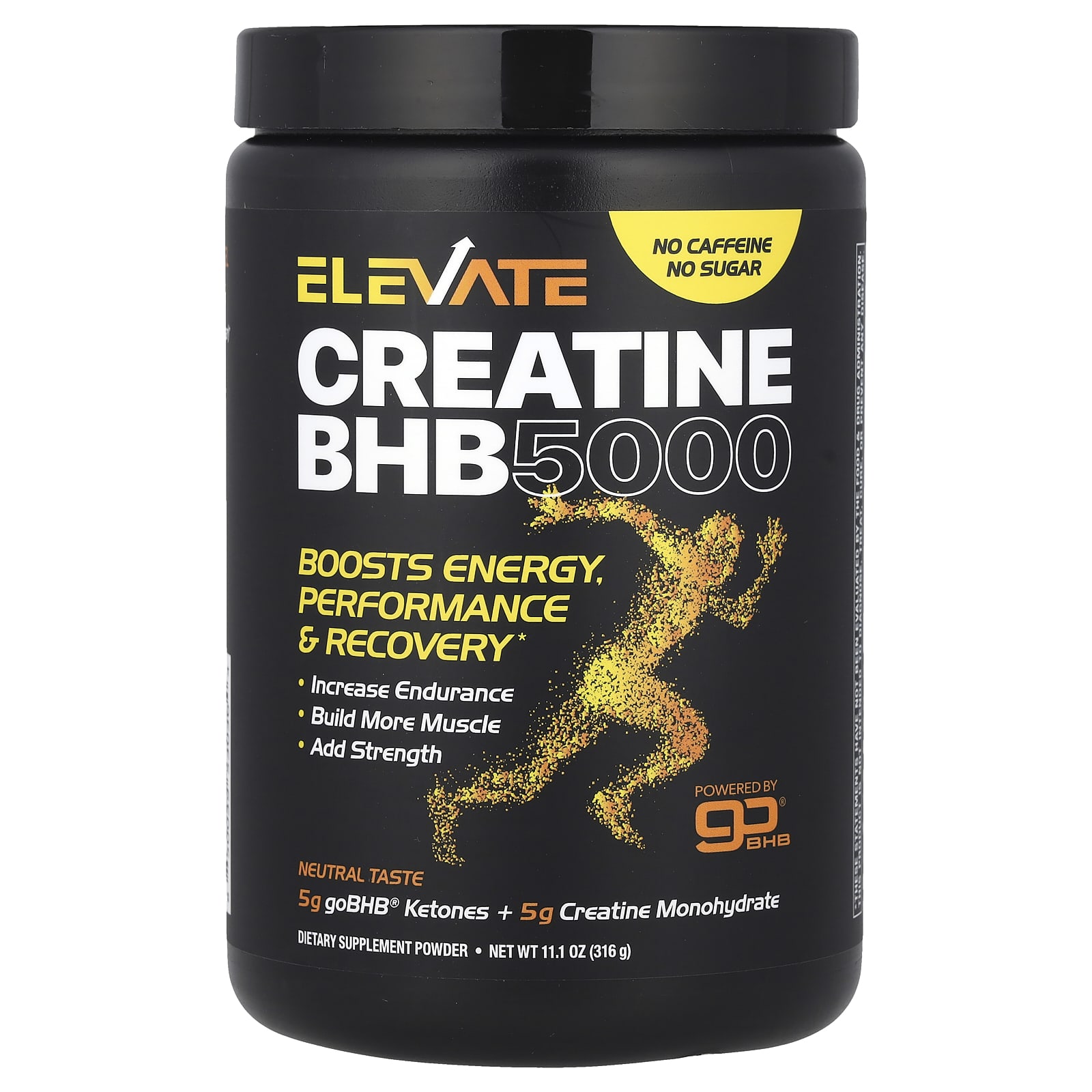 Real Ketones Elevate креатин BHB 5000 нейтральный 316 г 111 унции 9490₽