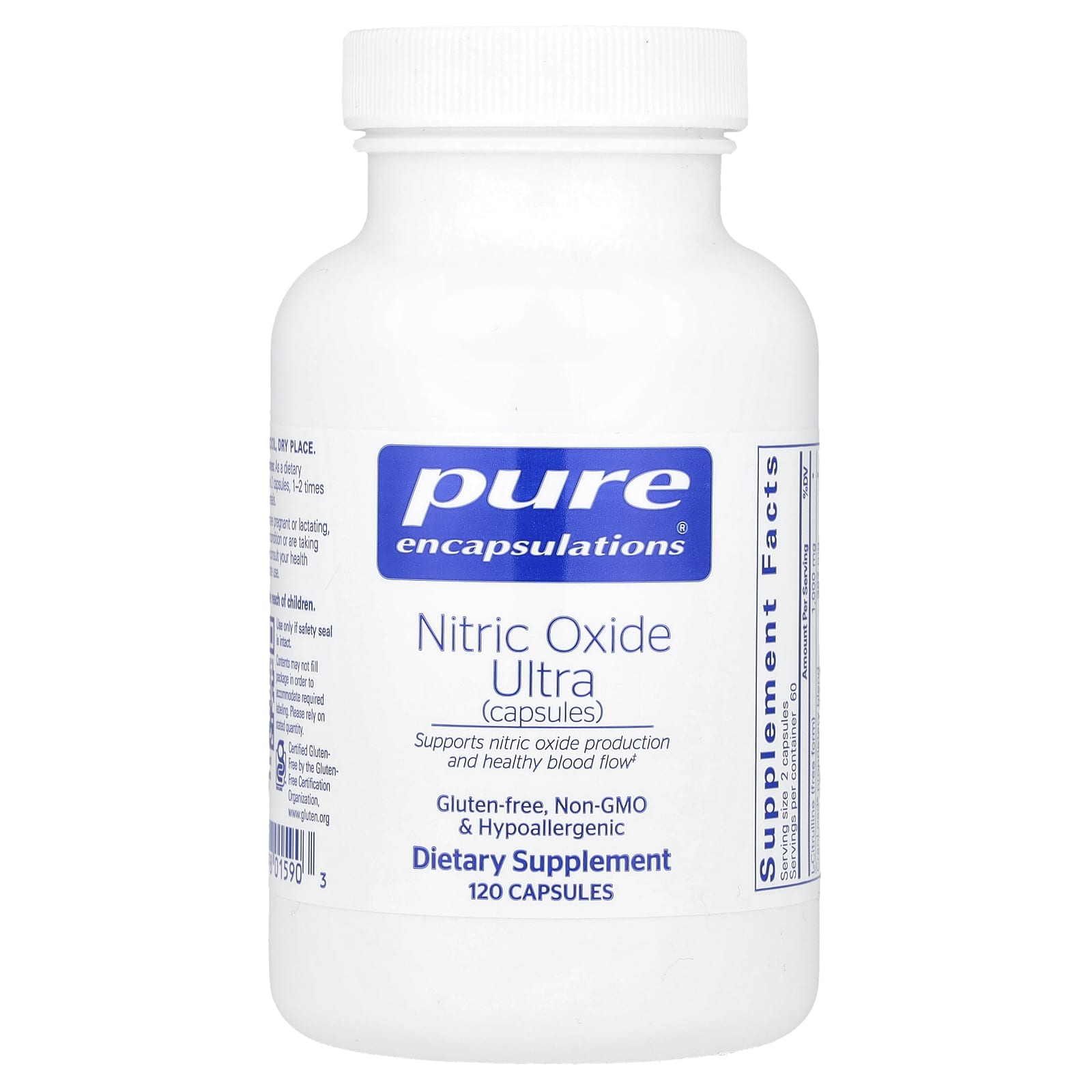 Pure Encapsulations Оксид азота Ultra 120 капсул 14290₽