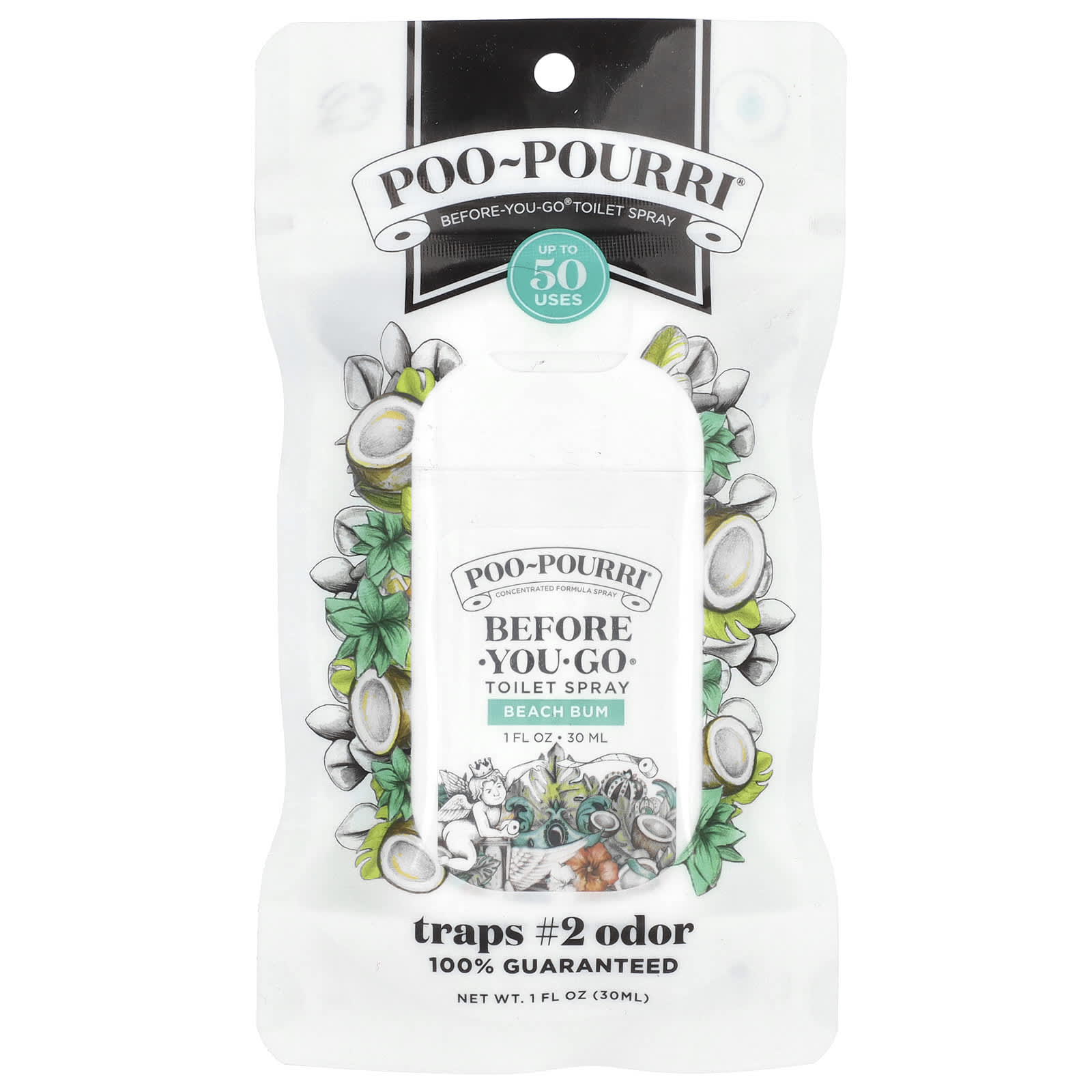 Poo-Pourri Before-You-Go спрей для унитаза Beach Bum 30 мл 1 жидк Унция 1590₽