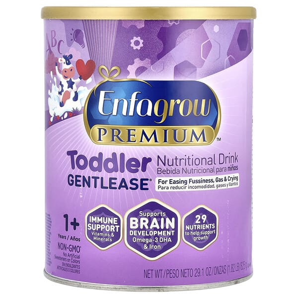 Enfamil, Enfagrow Premium ™, питательный напиток Gentlease® для малышей, для детей от 1 года, 825 г (29,1 унции)