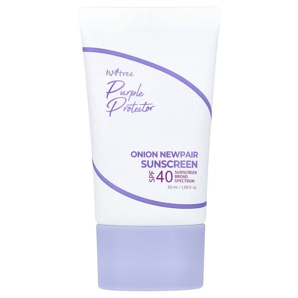 ISNtree, Purple Protector, солнцезащитное средство Newpair с луком, SPF 40, 50 мл (1,69 жидк. унц.)