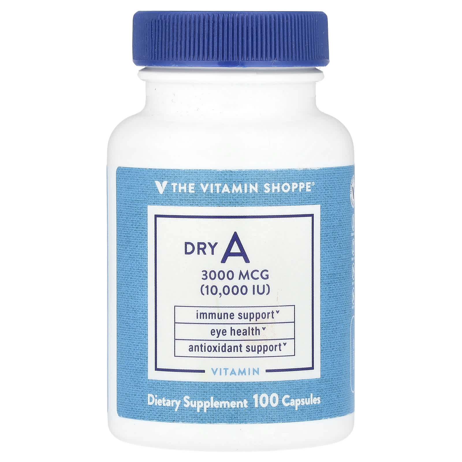 The Vitamin Shoppe Dry A 3000 мкг 10 000 МЕ 100 капсул 1890₽