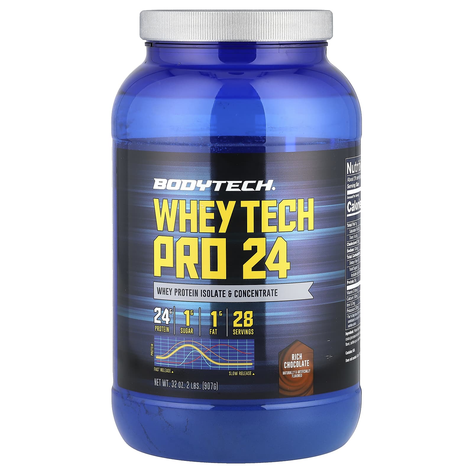 BodyTech Whey Tech Pro 24 насыщенный шоколад 907 г 2 фунта 8590₽