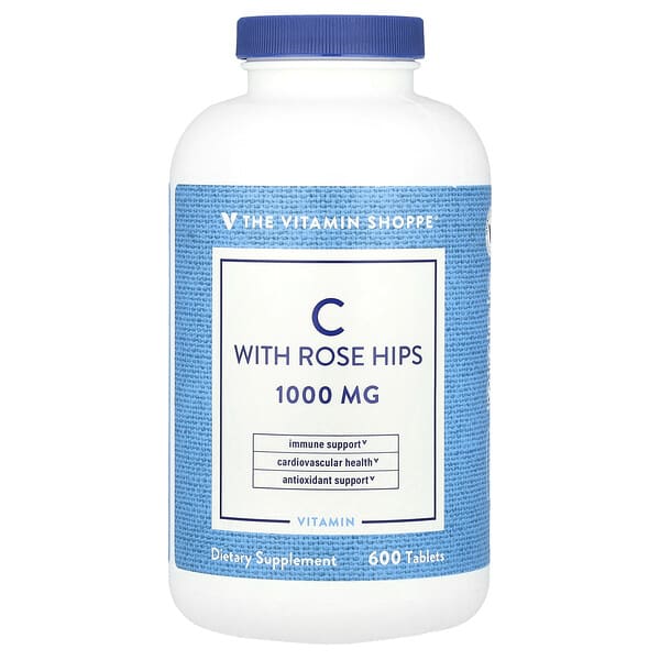 The Vitamin Shoppe, Витамин C с шиповником, 600 таблеток