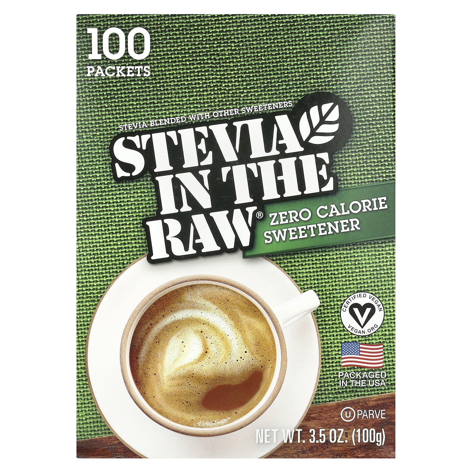 In the Raw Stevia In The Raw нулевой подсластитель 100 пакетиков 100 г 35 унции 1790₽