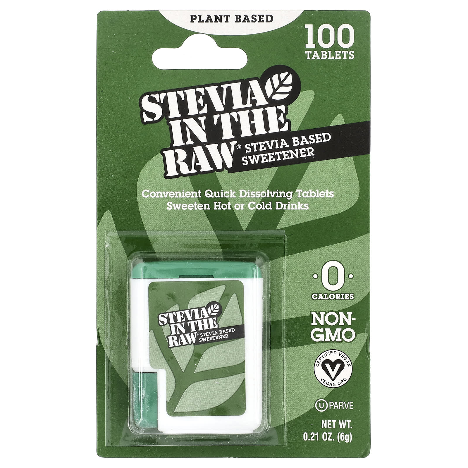 In the Raw Stevia In The Raw подсластитель на основе стевии 100 таблеток 6 г 021 унции 1590₽