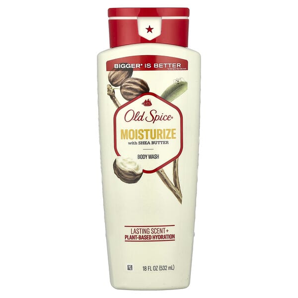 Old Spice, Гель для душа, увлажнение с маслом ши, 532 мл (18 жидк. Унций)