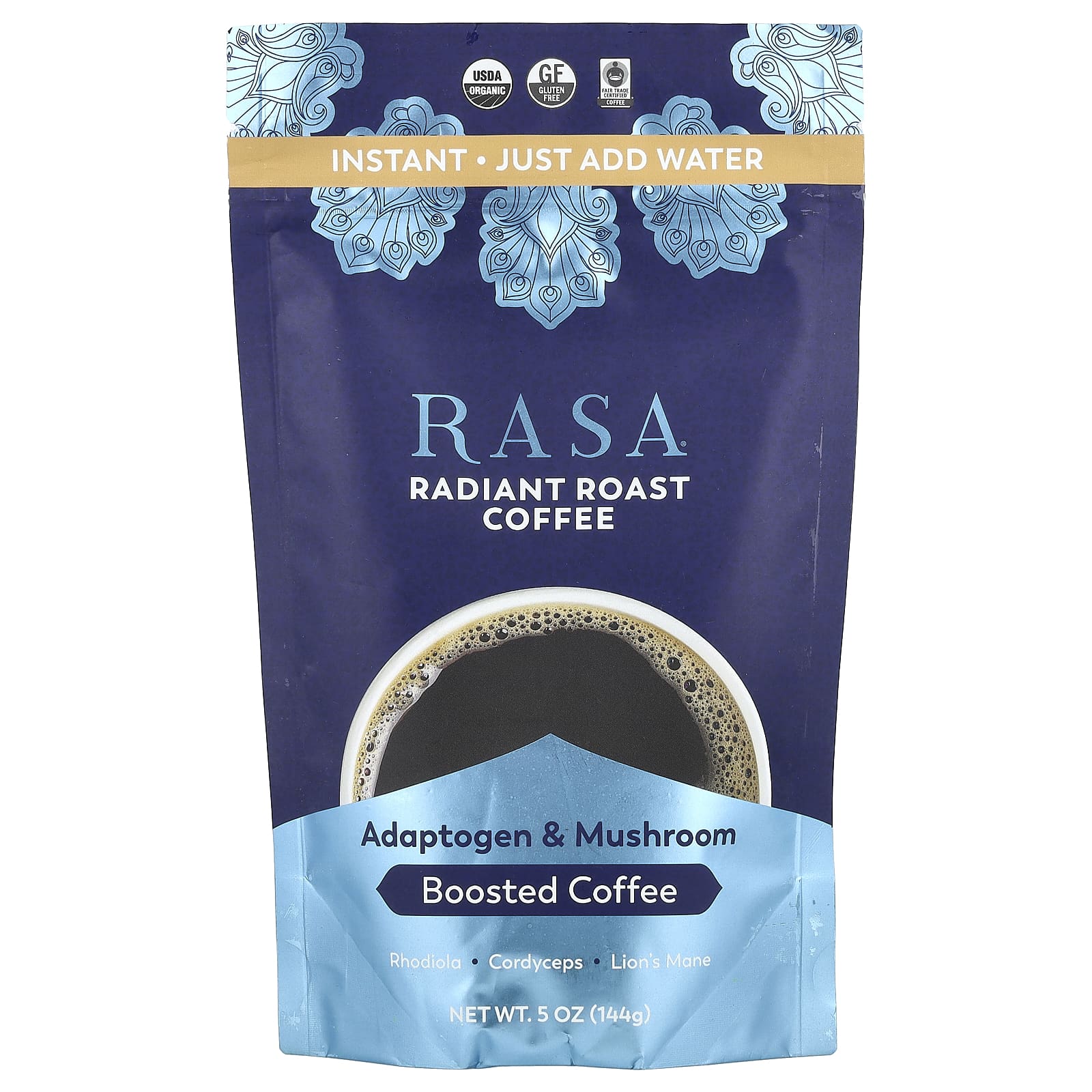 Rasa Radiant Roasted Coffee растворимый усиленный кофе 144 г 5 унций 6890₽