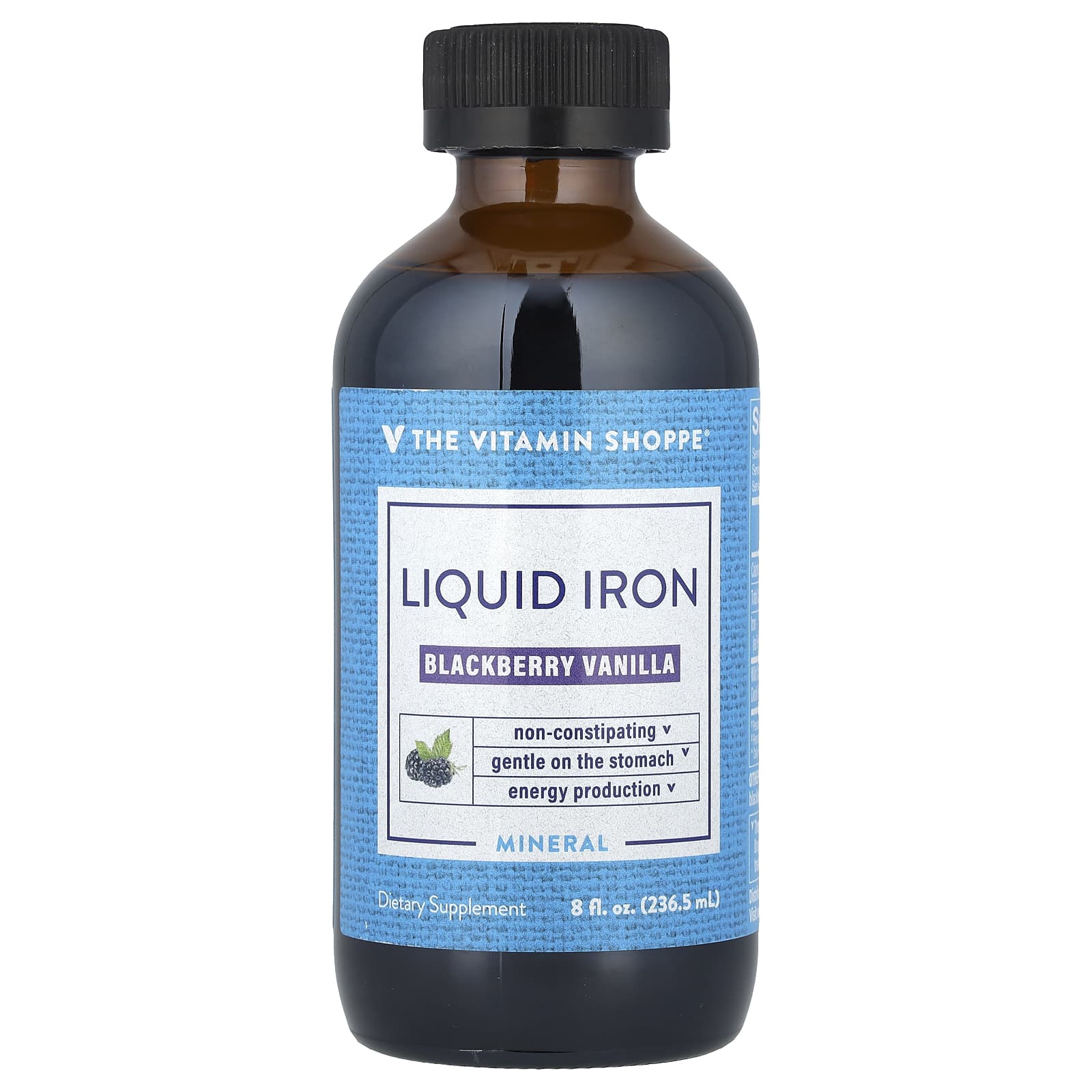 The Vitamin Shoppe Liquid Iron ежевика и ваниль 2365 мл 8 жидк Унций 3790₽