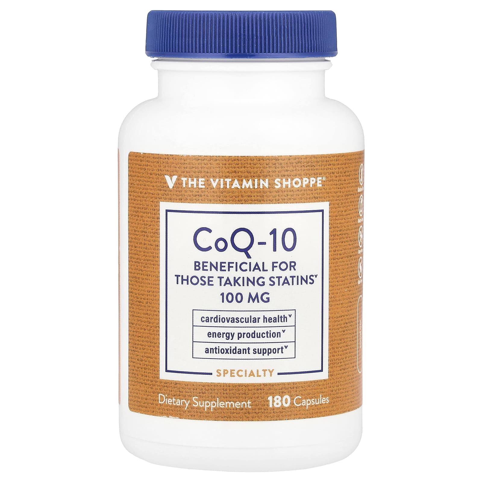 The Vitamin Shoppe CoQ-10 100 мг 180 капсул 9490₽