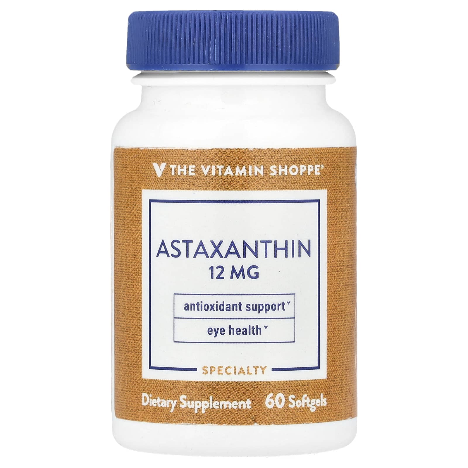 The Vitamin Shoppe астаксантин 12 мг 60 мягких таблеток 7390₽