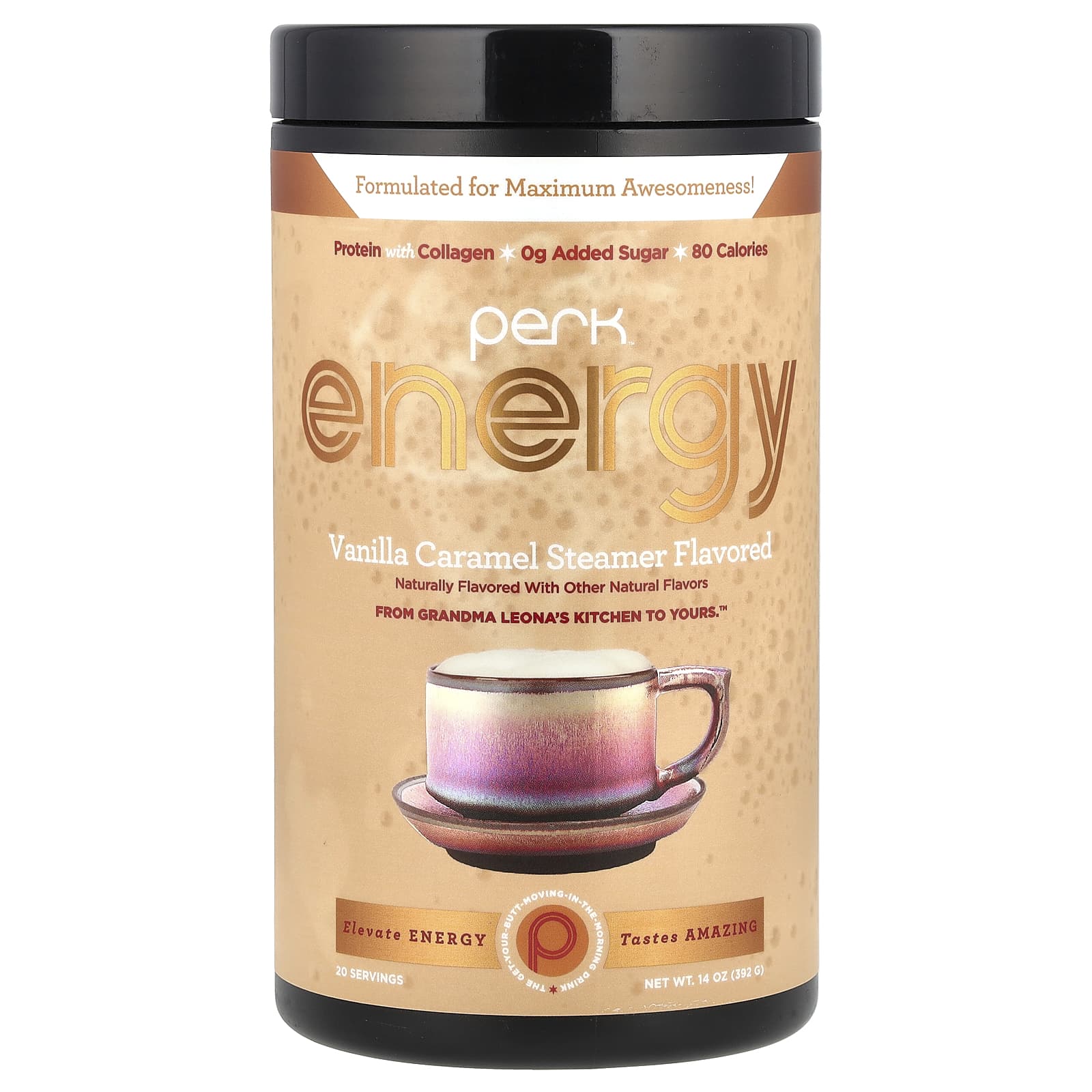 Perk Energy Пароварка с ванилью и карамелью 392 г 14 унций 6690₽