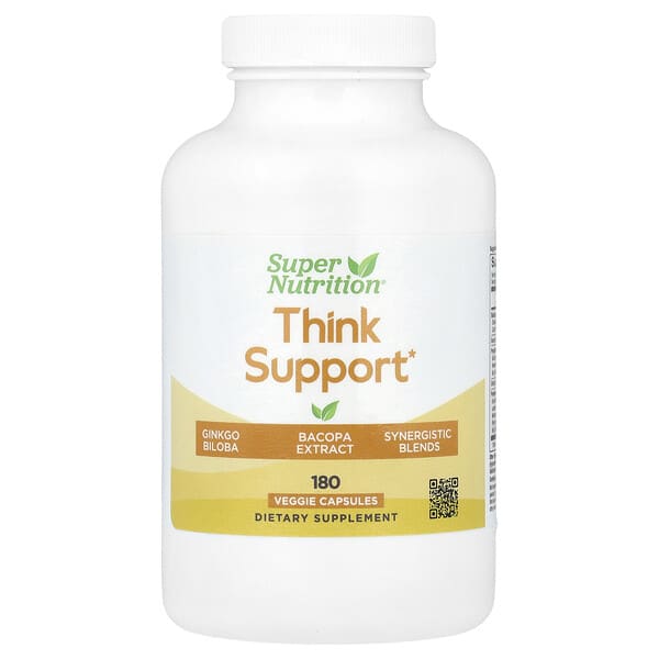 Super Nutrition, Think Support`` 180 растительных капсул