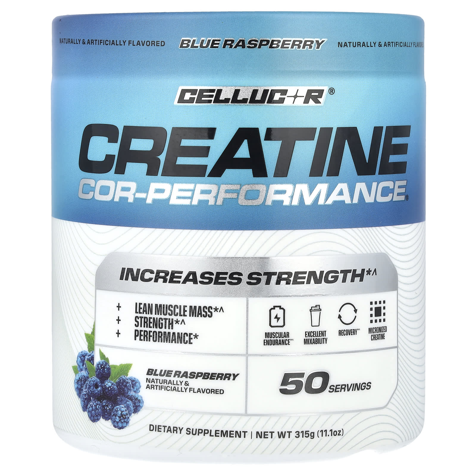 C4 Cellucor Creatine COR-Performance голубая малина 315 г 111 унции 2390₽