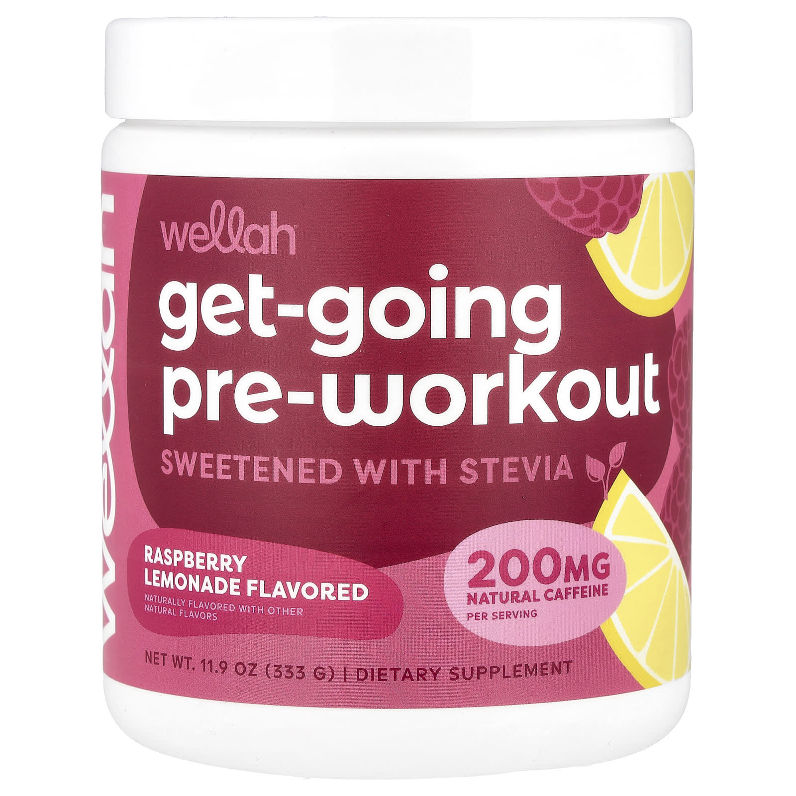 Wellah Get-Going Pre-Workout малиновый лимонад 333 г 119 унции 6690₽