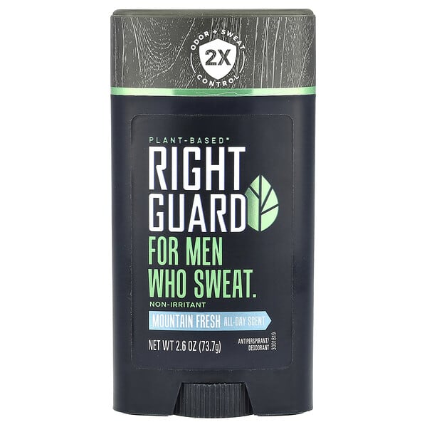 Right Guard, Растительный антиперспирант / дезодорант, для мужчин, Mountain Fresh, 73,7 г (2,6 унции)