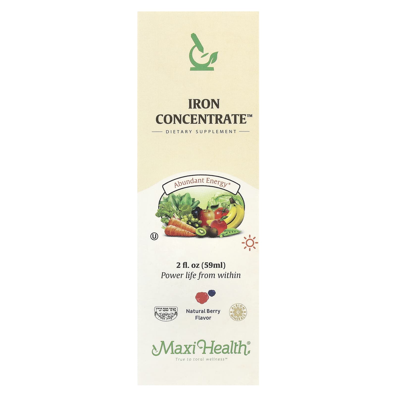 Maxi Health Iron Concentrate натуральные ягоды 59 мл 2 жидк Унции 3990₽