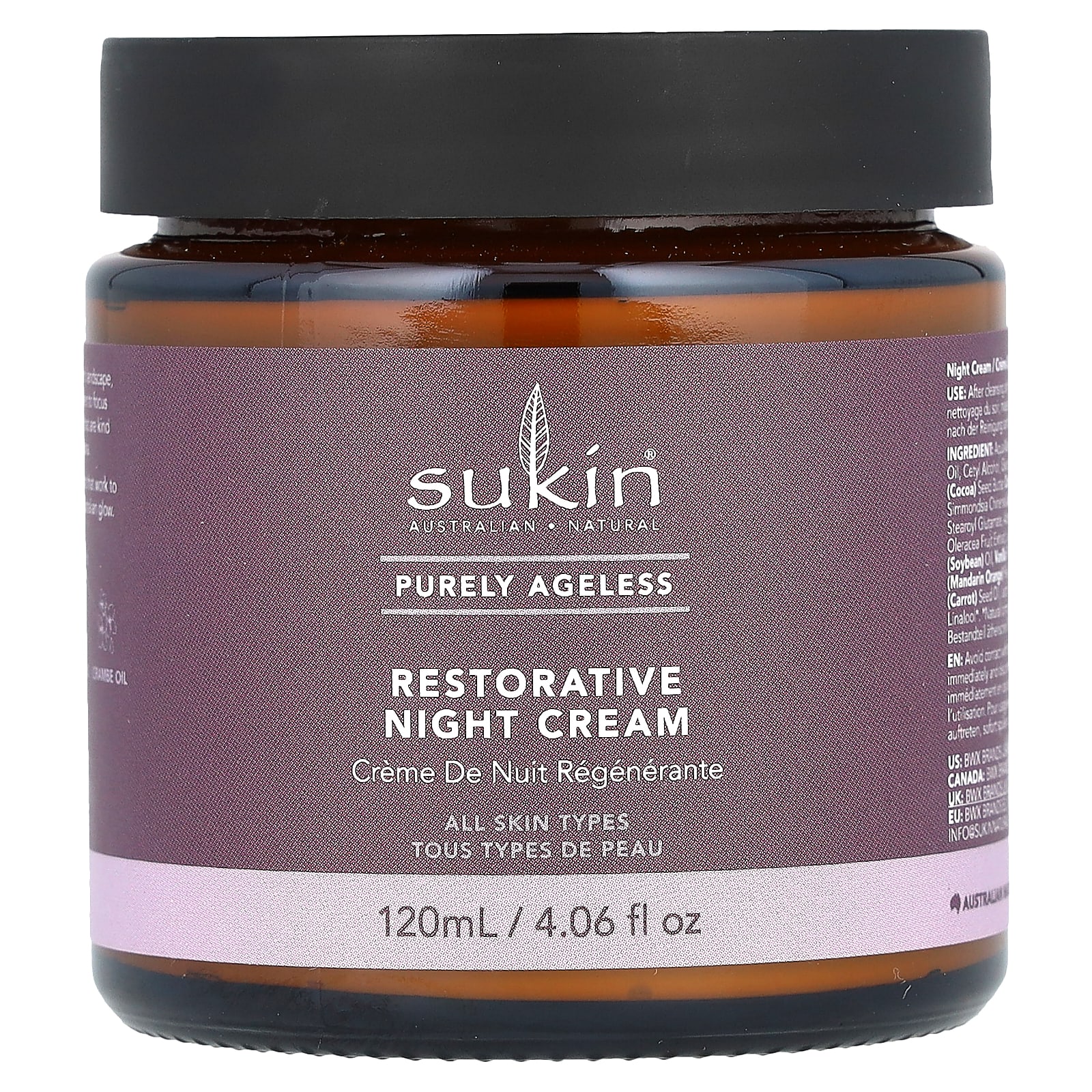 Sukin Purely Ageless восстанавливающий ночной крем 120 мл 406 жидк унц 3390₽