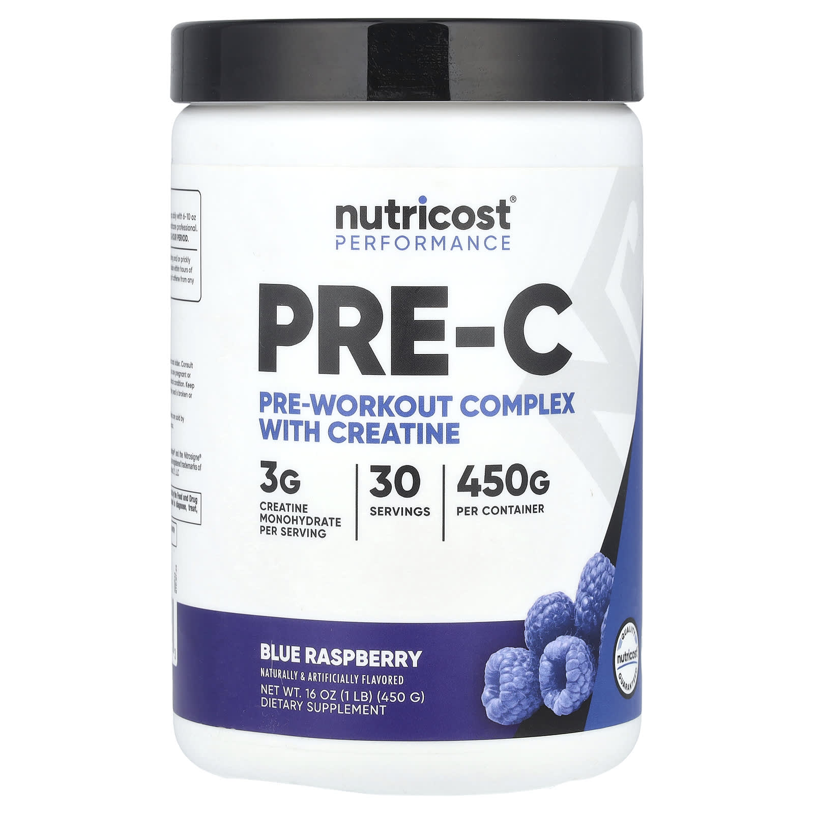 Nutricost Предтренировочный комплекс для повышения производительности предтренировочный комплекс с креатином голубой малиной 450 г 1 фунт 5390₽