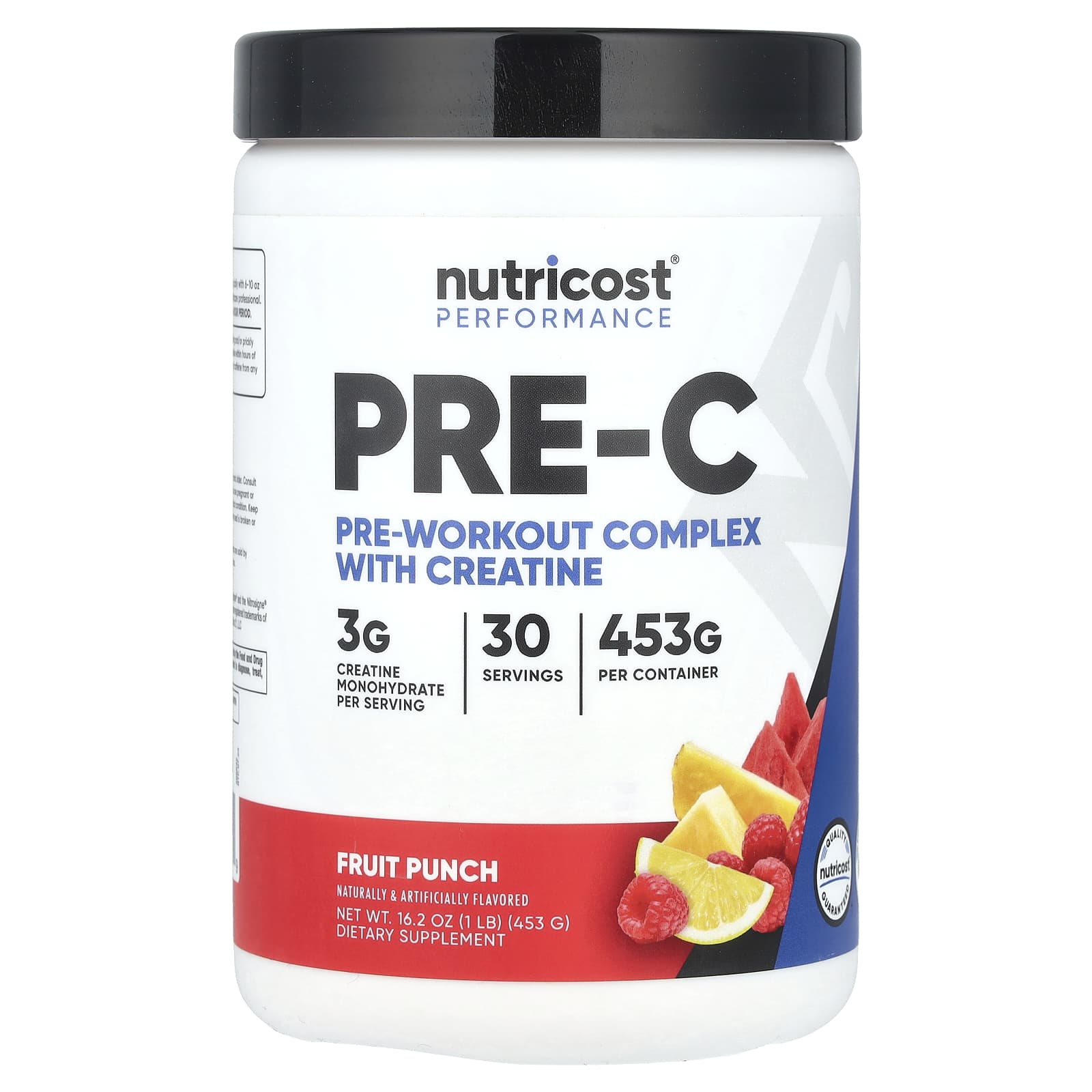 Nutricost Performance Pre-C предтренировочный комплекс с креатином фруктовый пунш 453 г 1 фунт 5290₽