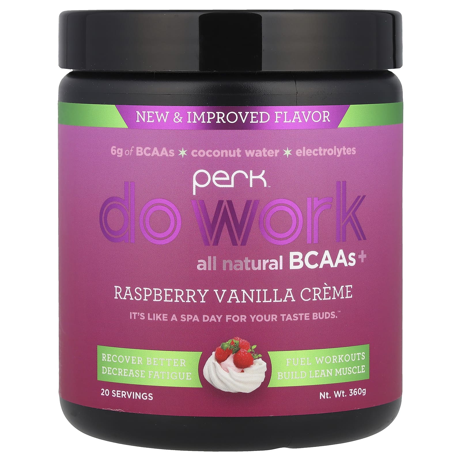 Perk Energy Do Work All Natural BCAA малиновый и ванильный крем 360 г 8390₽