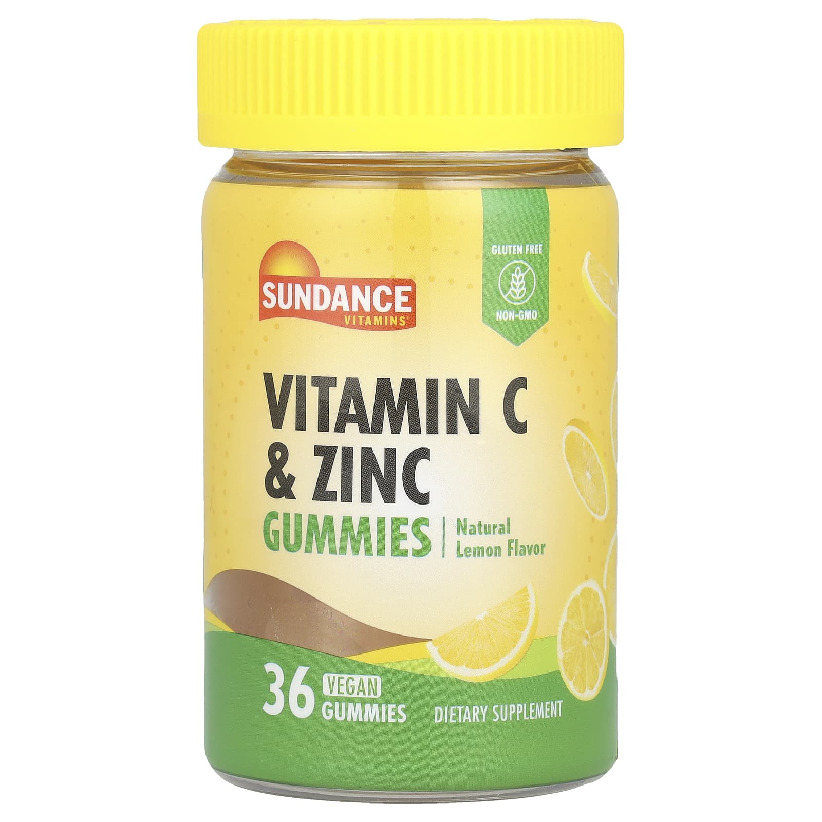 Sundance Vitamins Жевательные мармеладки с витамином C и цинком натуральный лимон 36 веганских жевательных таблеток 2890₽