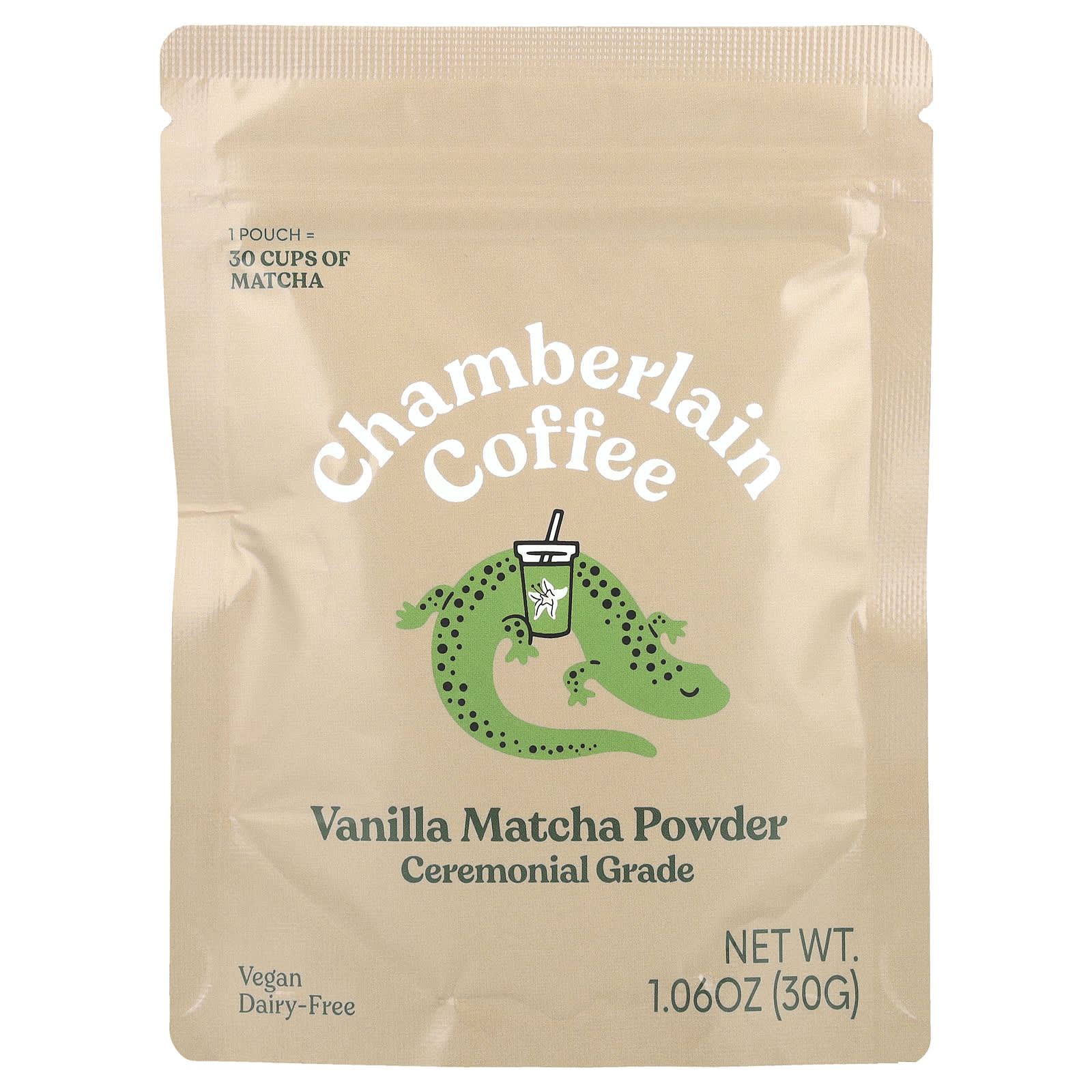 Chamberlain Coffee, Порошок с ванильным матча, церемониальный, 30 г (1,06 унции)