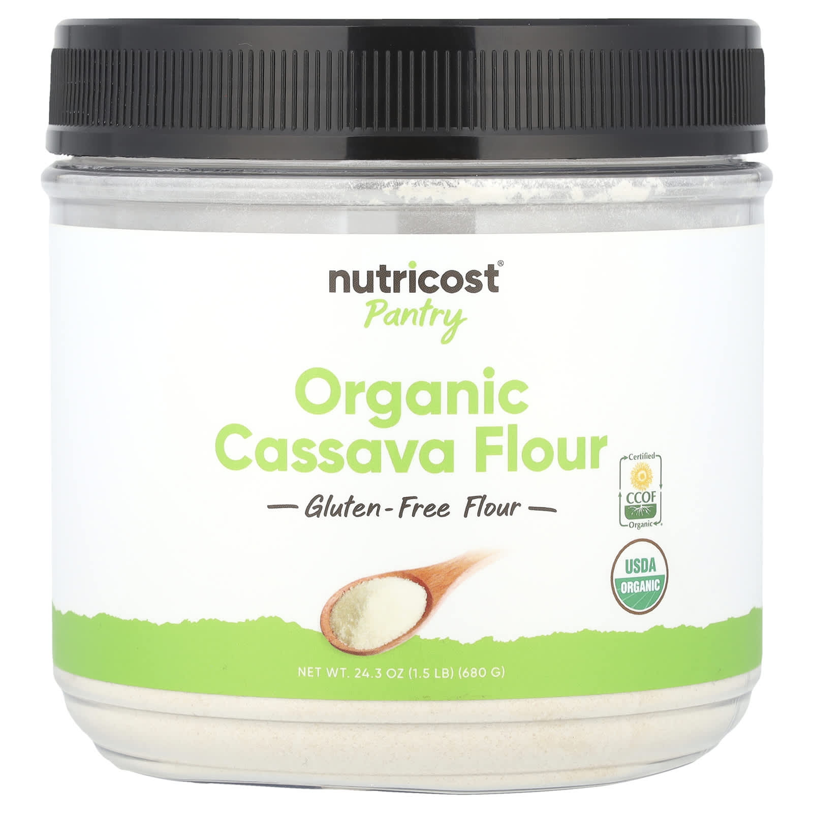 Nutricost Pantry органическая мука из кассавы 680 г 243 унции 2890₽