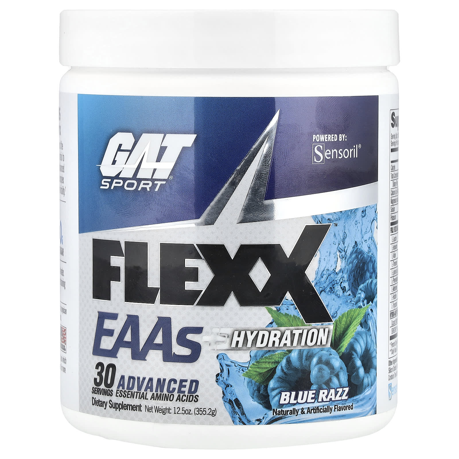 GAT Flexx EAA Hydration Blue Razz 3552 г 125 унции 5690₽